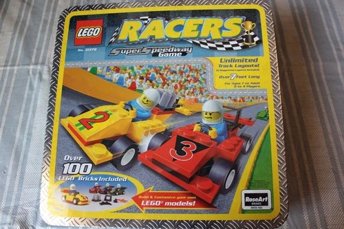 Lego Racers 31378 Super Speedway Game 2001- Collectible Tin- NEW -SEALED