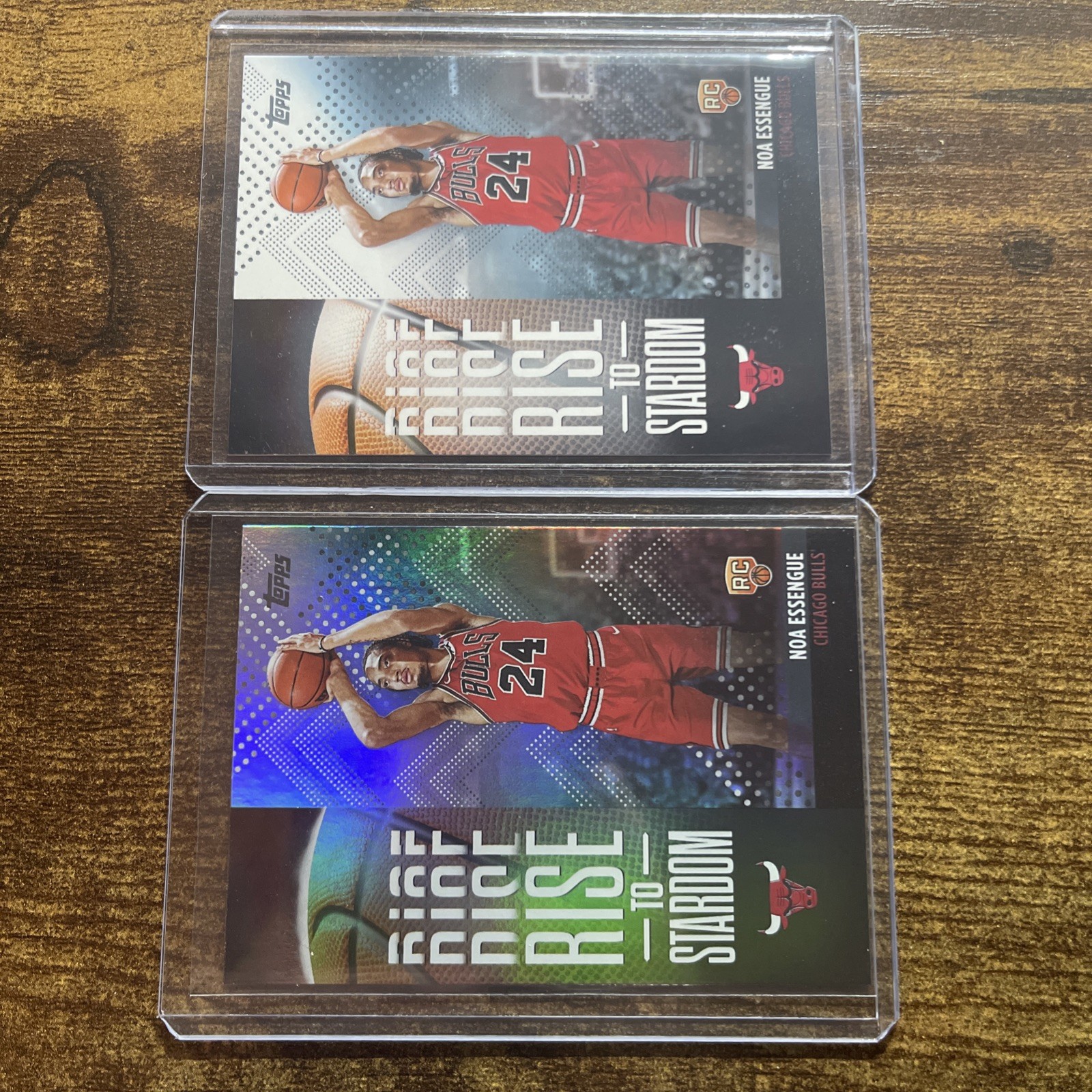 2025-26 Topps Basketball Rise to Stardom Noa Essengue RAINBOW + Base #RTS-12