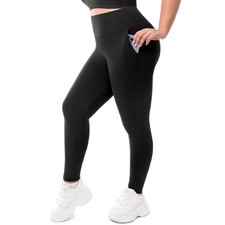 Plus Size Leggings with Pockets for Women - High Waisted Buttery Soft Yoga Le...