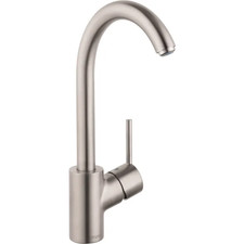 Hansgrohe 04870800 Talis S High Arc 1.5 gpm Kitchen Faucet in STEEL OPTIK New