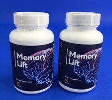 Memory Lift Dietary Supplement 60 Capsules (Lot of 2)