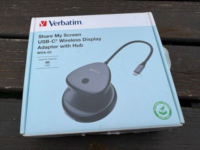 Verbatim WDA-02 Share My Screen Wireless Display Adapter 4K OVP