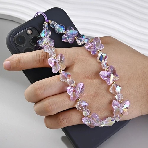 Anti-lost Phone Beaded Charm Acrylic Phone Lanyard Fashion Mobile Phone Chain - Photo 12 sur 15