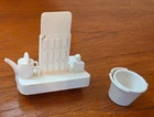 Vintage 50/60s MARX  Service Center Gas Station Playset Oil Rack Parts