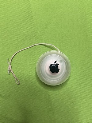 Vintage Apple Computers Inc Logo YO-YO Promo Rare Clear Apple Logo Employee