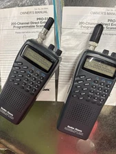 Pair Radio Shack PRO-51 Handheld Race Scanner Model 20-308A tested working