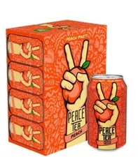 12 Cans of Peace Tea Peach Can 341 ml Each- FREE SHIPPING