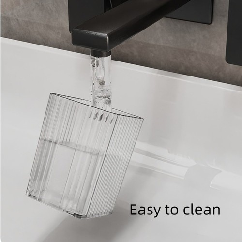 Wall-Mounted Toothbrush Storage Box No-Punch Mouthwash Brush Holder Household - Picture 5 of 12