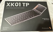 ProtoArc XK01 TP Portable Folding Keyboard Bluetooth W/Touchpad Multi-Device NIB