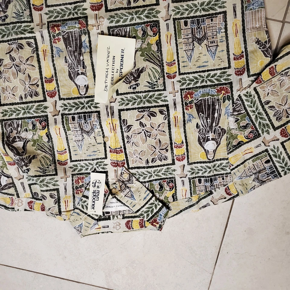  Reyn Spooner Father Damien Hawaiian Button-up Shirt Dietri Varez Lot Of 2 NWT - Image 4 of 4