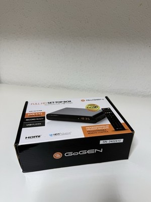GoGEN DVB-T2 Receiver 142 Full HD HDMI USB PVR OVP Fernbedienung Top 