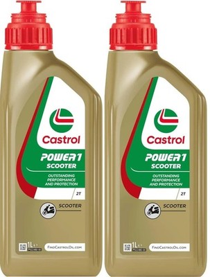 13,45 /l Castrol Power 1 Scooter 2T 2 x 1 Ltr teilsyn Roller 2-Takt Mischöl