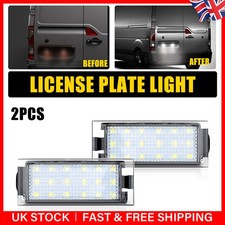 2pc LED License Number Plate Light Lamp 4416659 For Vauxhall Movano MK II Vivaro