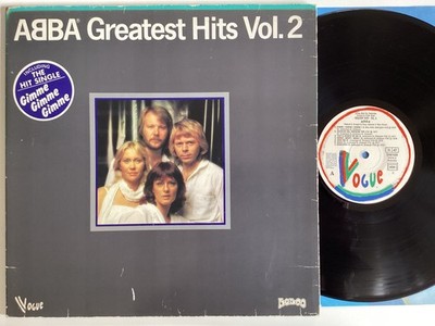 ABBA GREATEST HITS LP VOL 2 1979 ORIG FRANCE VOGUE ISSUE VINYL HYPE STICKER *