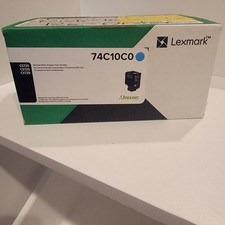 Lexmark 74C10C0 Cyan Brand New Return Program Toner Cartridge