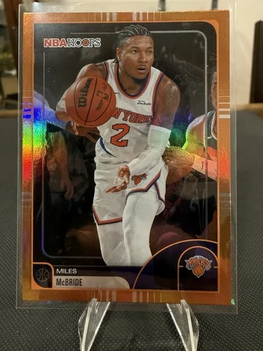 2025-26 Topps NBA Hoops - Miles McBride #137 Orange Hoops Parallel - Knicks