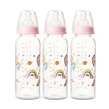 Standard Neck Baby Bottles 9 fl oz 3 Pack for Newborns 0 Months