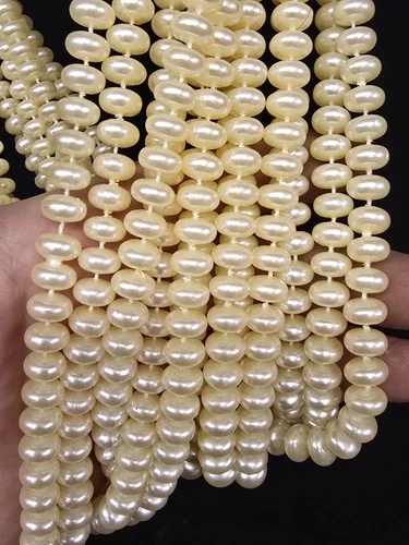 12 x Vintage New Old Stock 10.2mm Faux Pearl 46" Necklace Lot / Costume Jewelry