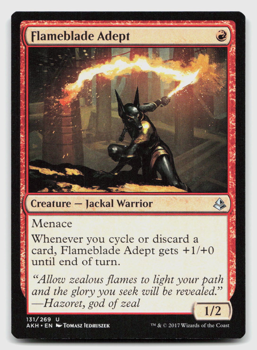 Flameblade Adept 131 Uncommon Amonkhet Magic: The Gathering Near Mint