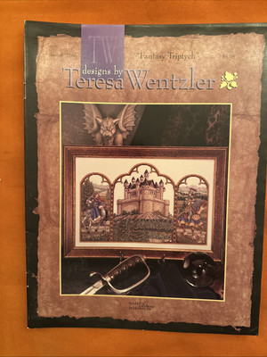 Teresa Wentzler FANTASY TRIPTYCH cross stitch pattern. 1996 TW