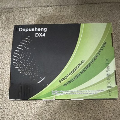 Depusheng DX4 Wireless Microphone System with 4 Handheld Microphones & Receiver