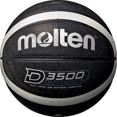 B7D3500 Molten Basketball Size 7 Black Silver Japan B7D3500 Outdoor Balls
