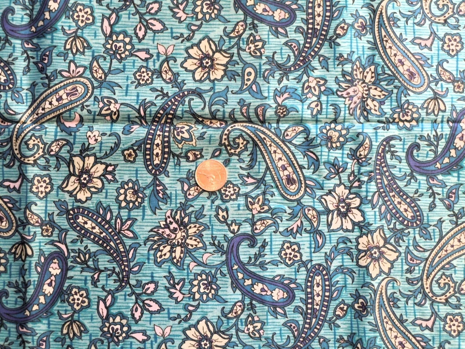 Tela de algodón Andover "Paisley Pleasures" de Gail Kessler pieza de 1,6 yardas Foto 3 de 4