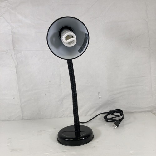 (Black) Simple Design LD1003 Basic Metal Desk Lamp with Flexible - Picture 2 of 5