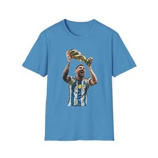 World Cup 2022 Messi Graphic T-Shirt, Unisex Softstyle Tee, The GOAT Shirt, NEW