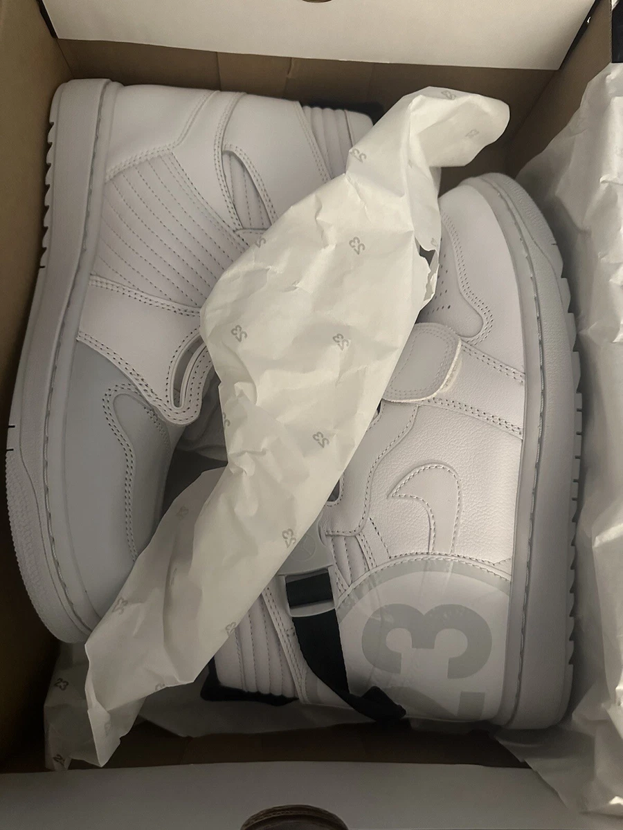 Jordan 1 Moto Pure Platinum. Men\'s White High-Top Athletic Shoes Jordan 1 high White Pure Platinum Swoosh | eBay main image 3