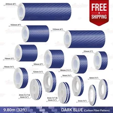 CARBON FIBER DARK BLUE PIN STRIPE Car Striping TAPE Decal Adhesive Vinyl Sticker