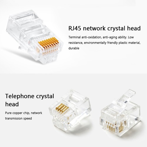 Crimping Pliers LAN Network Repair Tool Kit Cable Tester Crimp RJ45/11/12 Z3D0 - Picture 11 of 12