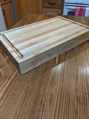 10''x16''x2'' Handmade cutting board butcher block hard maple hardwood 
