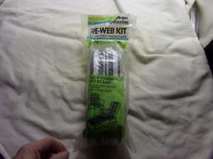 NIP Arden Paradise Black White Stripe Chair ReWeb Kit-39 Ft.