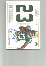 2013 Rookie Colossal Jersey Number Signatures #13 Johnathan Franklin 87/99