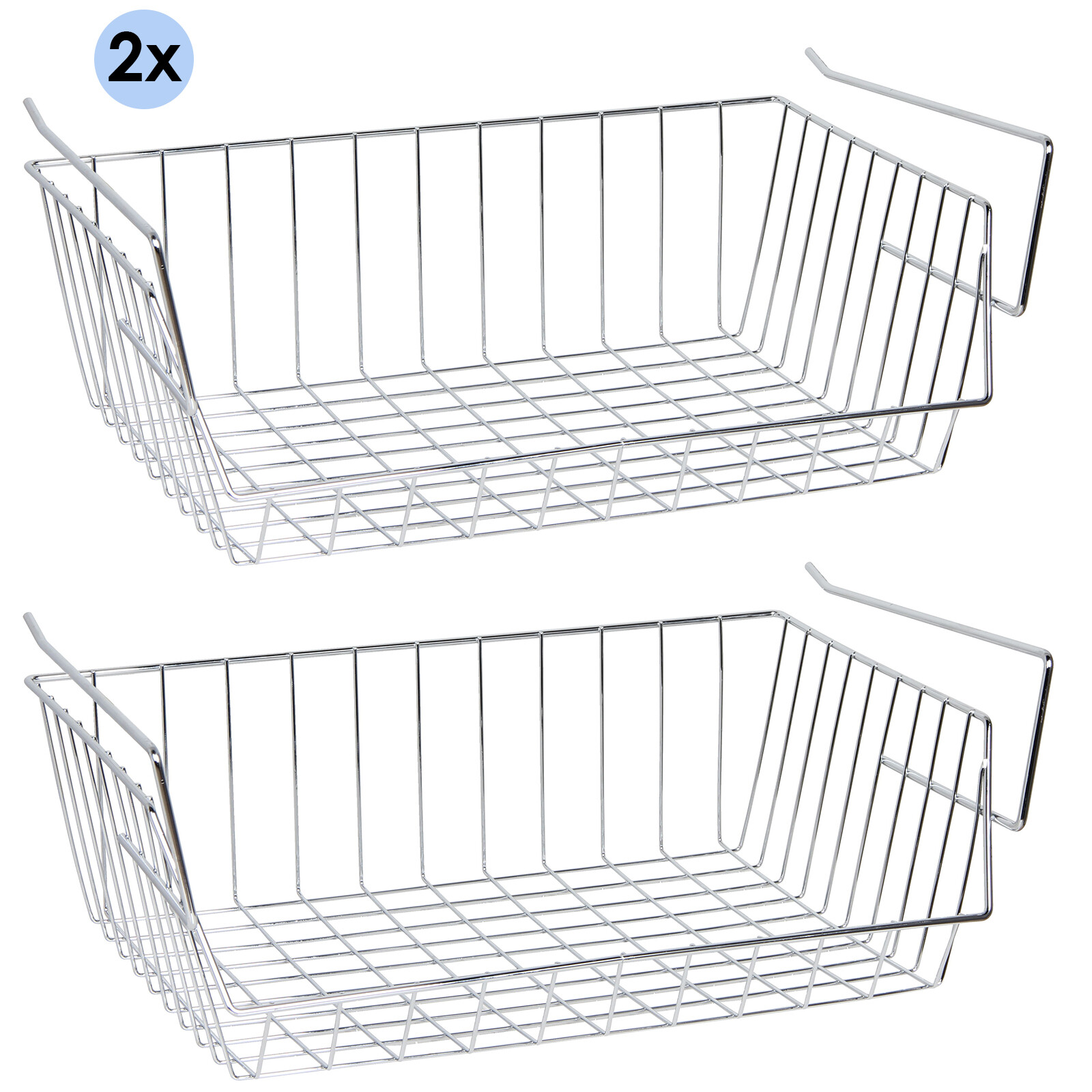 Under Shelf Storage Basket Rack Kitchen Cupboard Organizer Storage Unit
