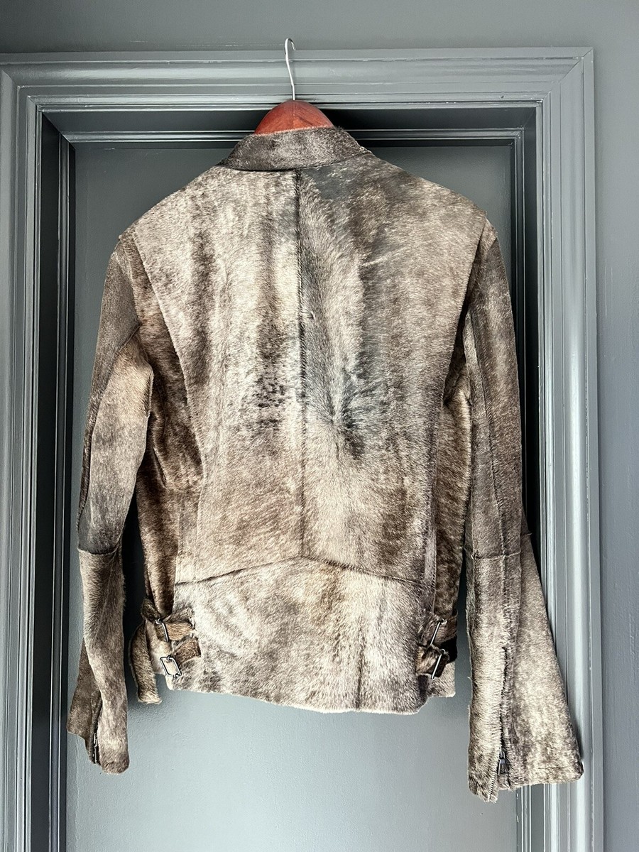 John Varvatos Calf Hair Moto Jacket | eBay