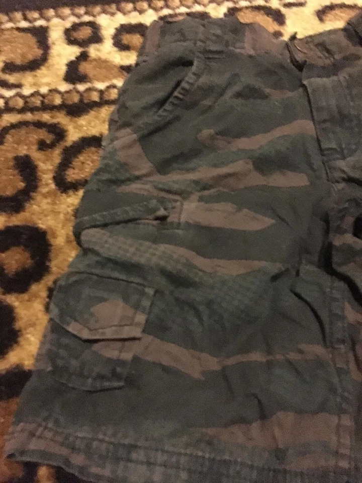 Pantalones Cortos Carga Shaun Blanco Niños Cremallera y Botón Talla 7 Camuflaje Foto 2 de 4