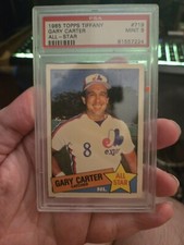1985 Topps All Star Collector's Edition Tiffany #719 Gary Carter PSA 9 MINT