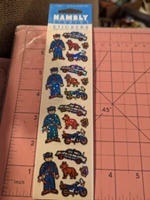 HAMBLY STUDIOS STICKERS POLICE OFFICER PRISMATIC NEW IN PACKAGE 