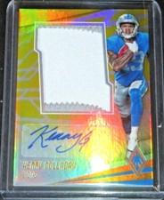 2017 PANINI PHOENIX KENNY GOLLADAY YELLOW GOLD RPA AUTO JERSEY PATCH #D/10 LIONS
