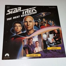 STAR TREK THE NEXT GENERATION Episodes 15  16 LaserDisc ANGEL ONE / 11001001