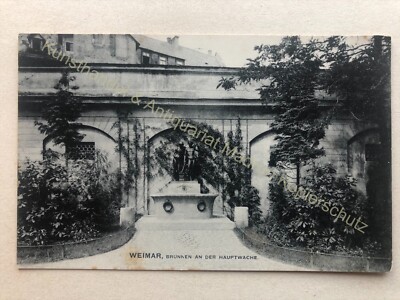 Weimar AK, Brunnen an der Hauptwache, 1907