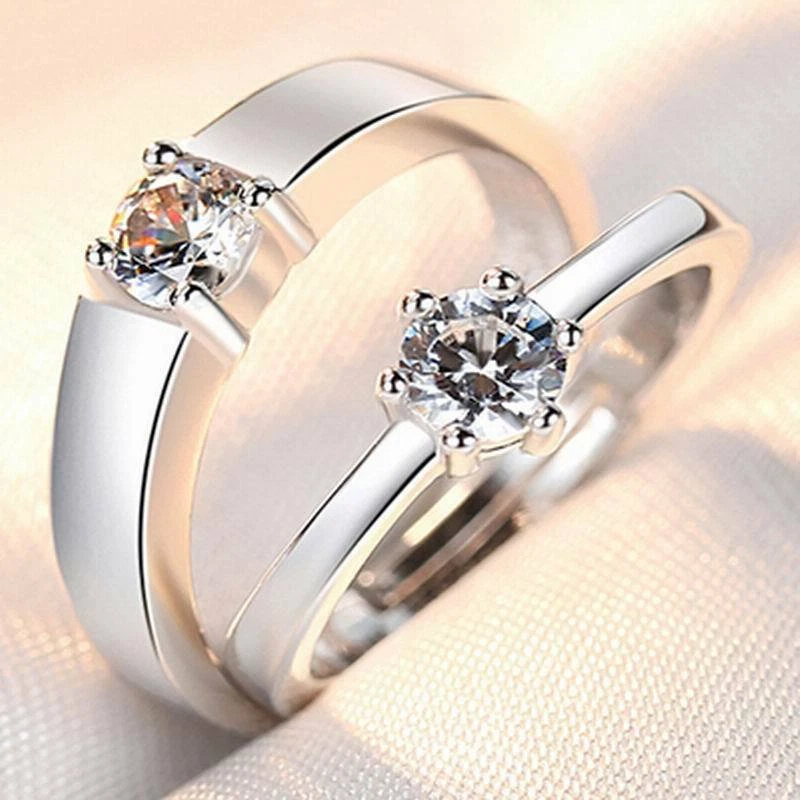 Sterling silver matching rings online