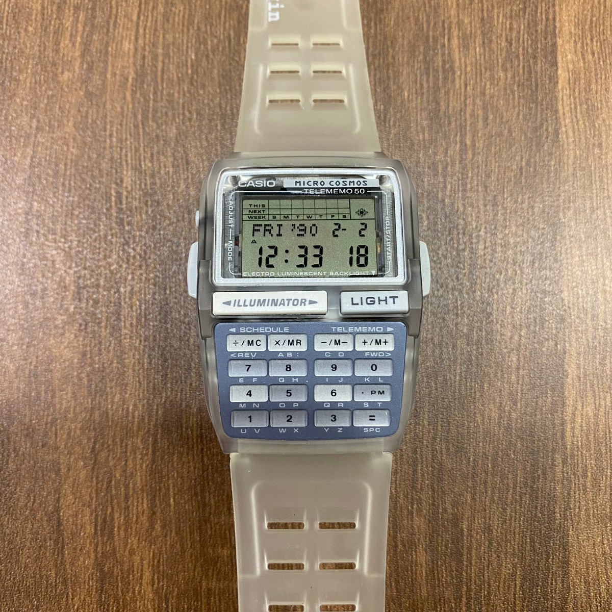 Vintage Casio DBC-63MC-7T Databank Rare Calculator Watch NOS