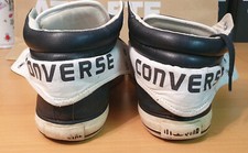 Converse All Star PC2 Padded Collar Mid Sneaker Gr. 43 Leder schwarz USED