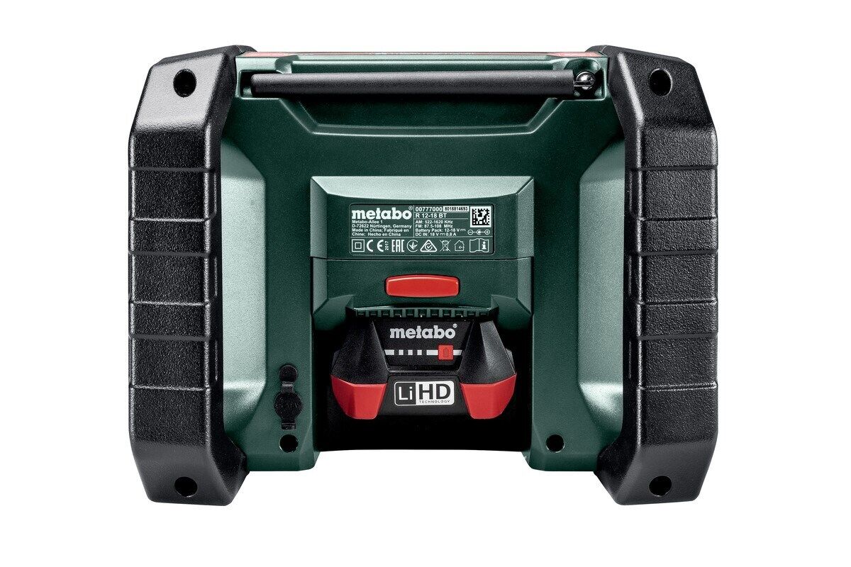 Thumbnail - 4007430332219 Metabo R 12-18 Bt - Baustellenradio (600777850) Metabo