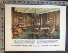 1930 WILLIAM F. WHOLEY OFFICE FURNITURE GASTON BALME COBBETT WILLIAMS AD 33645