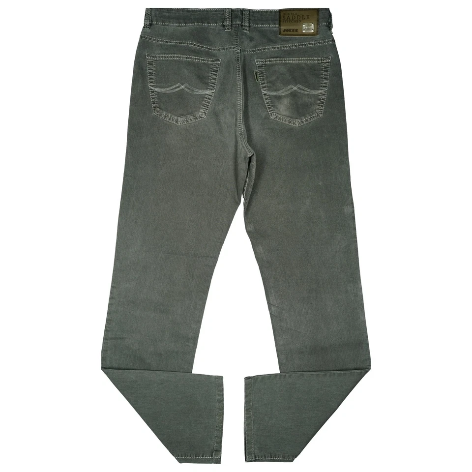 Pantalones de mezclilla Joker W36 L34 grises para hombre elásticos Clark calce regular recto L 52 XL Foto 4 de 4