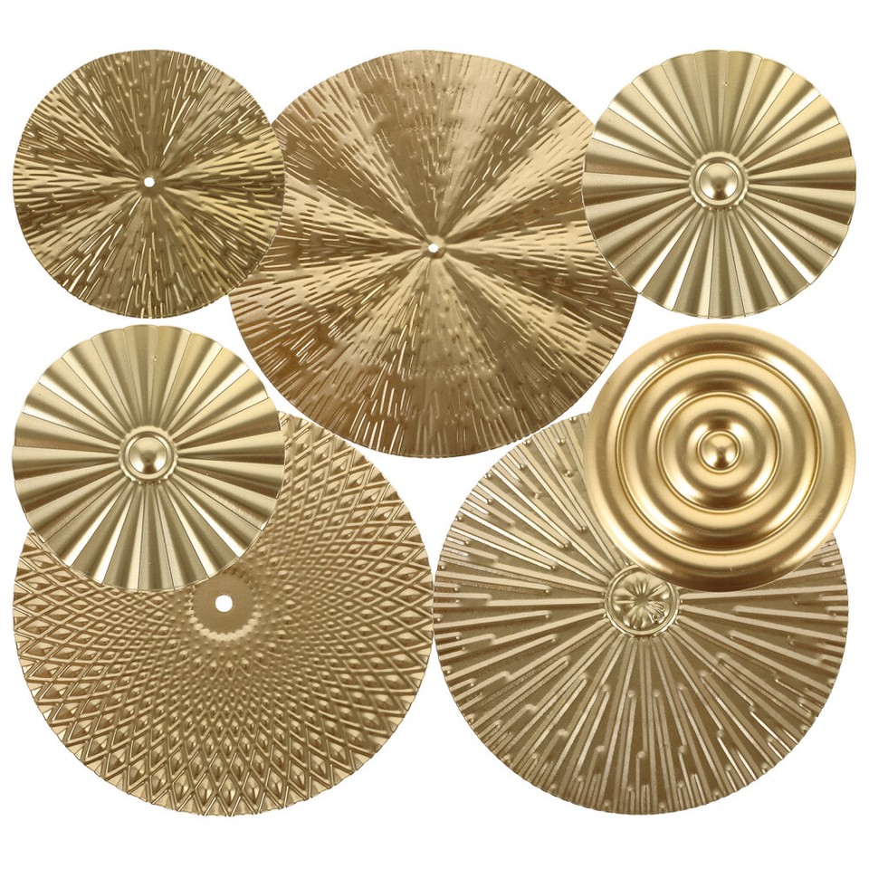 Big Circle Wall Decor Gold Accessories for Living Room Art Circles